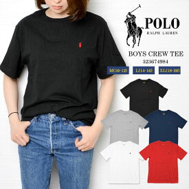 【4/25限定！抽選で最大100％ポイント還元★】Tシャツ POLO RALPH LAUREN ポロ ラルフローレン レディース 323674984 キッズ ジュニア メンズ ワンポイント ポニー コットン 綿 トップス 半袖 カットソー クルーネック 男性 女性 子供 L XL 160 170 定番 人気 おしゃれ 黒 白