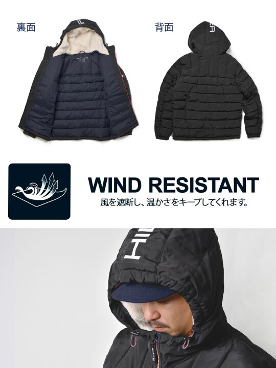 楽天市場】ボアジャケット TOMMY HILFIGER アウター メンズ 中綿 