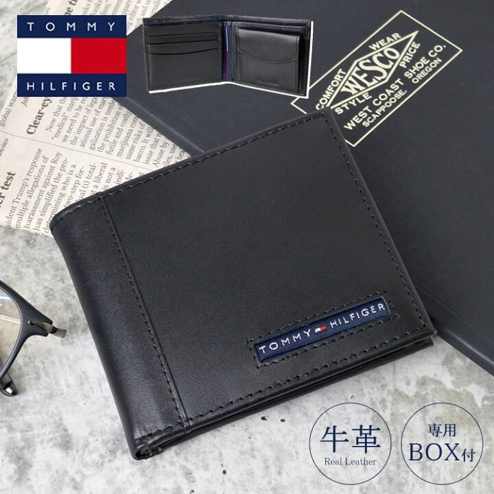 楽天市場】財布 トミー ヒルフィガー メンズ 本革 TOMMY HILFIGER  