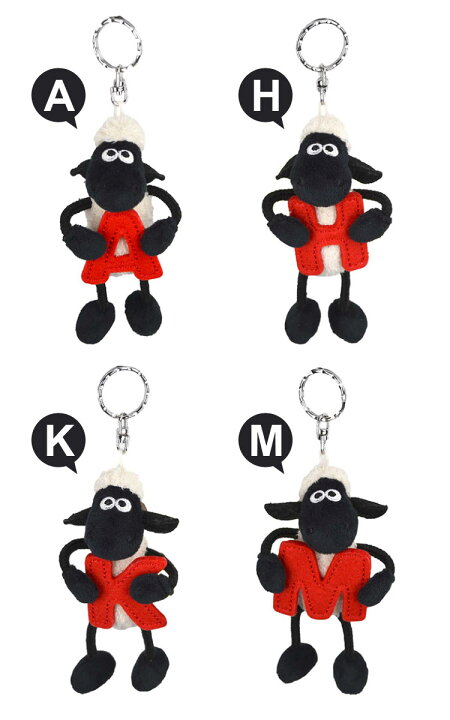 楽天市場 キーホルダー ぬいぐるみ ひつじのショーン イニシャル A H K M N R S T Y Nici ニキ レディース かわいい キッズ 女の子 男の子 動物 アニマル 海外 アニメ キャラクター マスコット ストラップ キーリング 目印 子供 大人 ストラップ