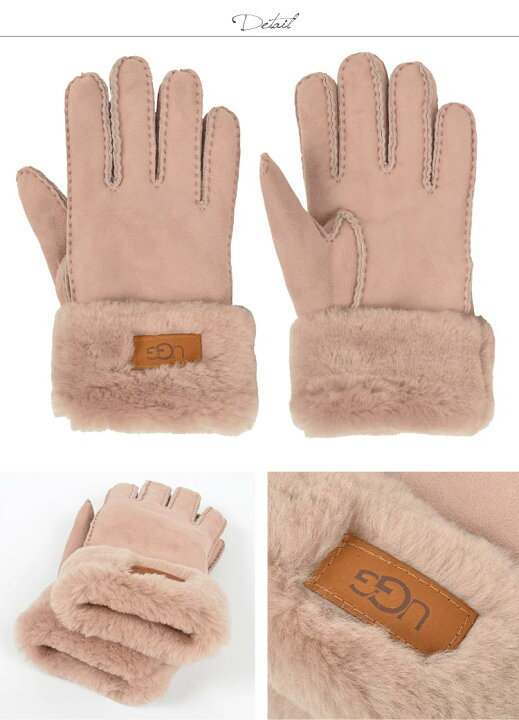 楽天市場】手袋 レディース ugg アグ グローブ 手ぶくろ 本革 羊革 