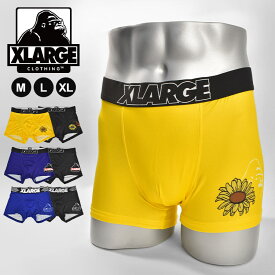 【4/25限定！抽選で最大100％ポイント還元★】ボクサーパンツ メンズ XLARGE エクストララージ ローライズ ブランド パンツ 下着 派手 ストレッチ かっこいい おしゃれ M L XL ギフト プレゼント ゴリラ ロゴ ひまわり ボクサーブリーフ 前閉じ 肌着 紳士 男性 プレゼント ギ