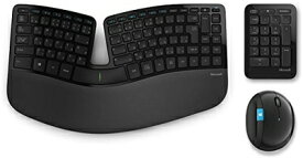 【中古】 マイクロソフト スカルプト エルゴノミック デスクトップ L5V-00030 : ワイヤレス キーボード マウス テンキー セット セキリュティ (AES暗号化機能搭載) BlueTrack 快適操作 USBレシーバー接続 ( ブラック )