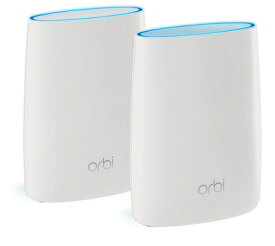 【中古】 NETGEAR メッシュWiFi無線LANルーター2台セット Orbi 11ac 速度AC3000 トライバンド 推奨60台/350? RBK50