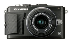 【中古】 OLYMPUS ミラーレス一眼 PEN Lite E-PL5 レンズキット ブラック E-PL5 LKIT BLK