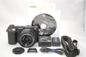 【中古】 ソニー SONY ミラーレス一眼 α NEX-6 パワーズームレンズキット E PZ 16-50mm F3.5-5.6 OSS付属 NEX-6L/B