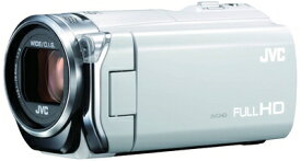 【中古】 JVCKENWOOD JVC ビデオカメラ EVERIO GZ-E565 内蔵メモリー32GB ホワイト GZ-E565-W