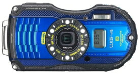 【中古】 RICOH 防水デジタルカメラ RICOH WG-4GPS ブルー 防水14m耐ショック2.0m耐寒-10度 RICOH WG-4GPSBL 08558