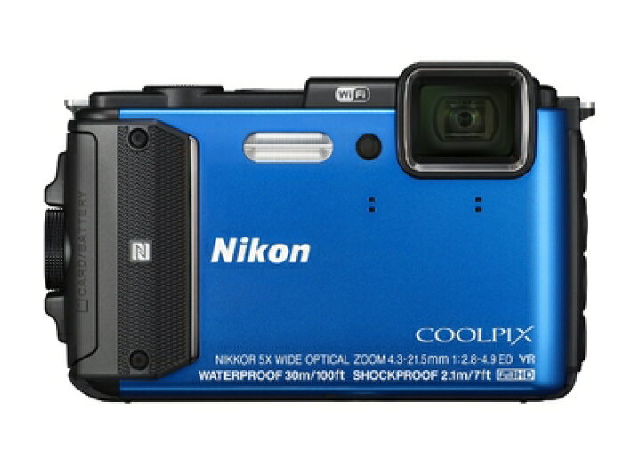楽天市場】【中古】 Nikon デジタルカメラ COOLPIX AW130 ブルー 