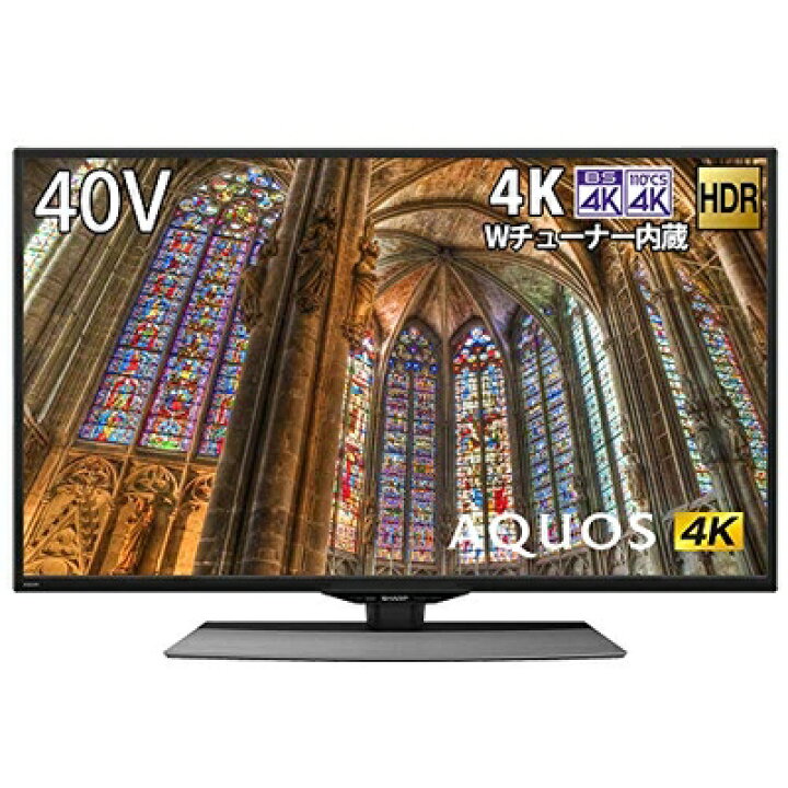 楽天市場】【中古】 シャープ 40V型 4K チューナー内蔵 液晶 テレビ 