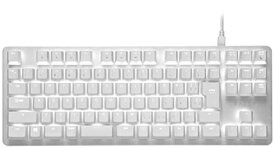 【中古】 Razer BlackWidow Lite JP Mercury White メカニカルキーボード 静音 オレンジ軸 テンキーレス 日本語配列 【日本品】 RZ03-02640800-R3J1