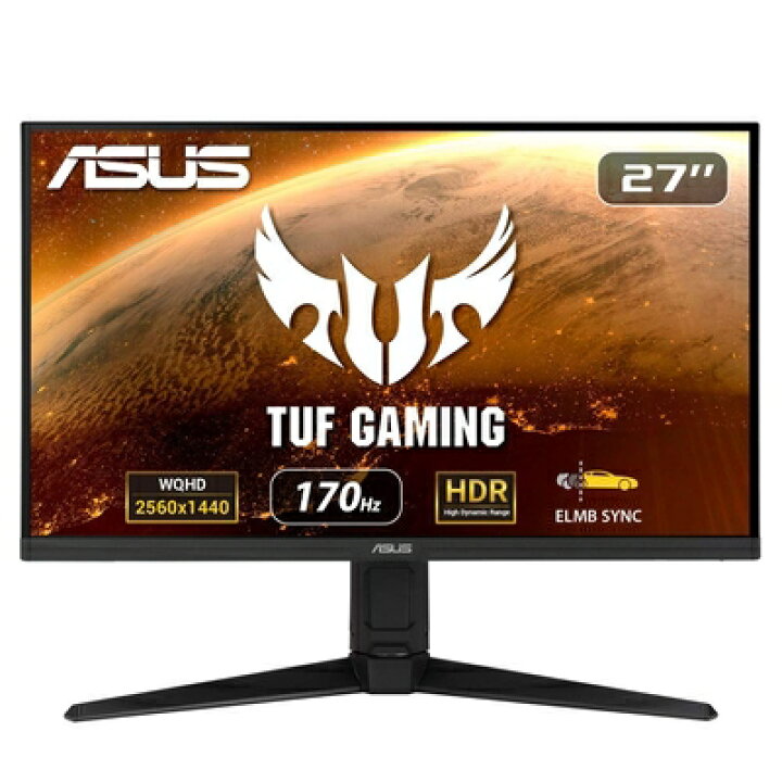 楽天市場】【中古】 ASUS ゲーミングモニター TUF Gaming VG27AQL1A 27 