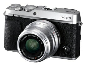 【中古】 富士フイルム(FUJIFILM) ミラーレス一眼カメラ X-E3単焦点レンズキットシルバー X-E3LK23F2-S