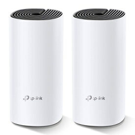 【中古】（新古品・未使用品） TP-Link メッシュ Wi-Fi システム 無線LAN AC1200 867 + 300 Mbps デュアルバンド 中継器 Deco M4 2ユニット ホワイト