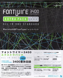 【中古】（新古品・未使用品） FONTWIRE 3400 EXTRAPACK for Macintosh