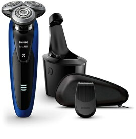 【中古】（新古品・未使用品） 【除菌洗浄器付き】フィリップス 9000シリーズ メンズ 電気シェーバー 72枚刃 回転式 お風呂剃り & 丸洗い可 トリマー・洗浄充電器付 S9186A/26