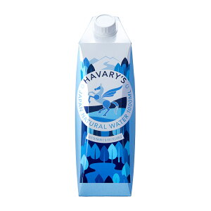 HAVARY'S ���p�b�N�~�l�����E�H�[�^�[ 1000ml�@6�{����/�P�[�X�@�n�o���[�Y�@���@���p�b�N