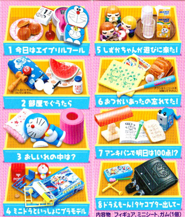 楽天市場 リーメント ドラえもん のび太の部屋 全8種セット ハビコロ トイ