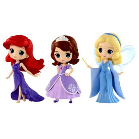 バンプレスト Qposket petit DisneyCharacters Ariel・Sofia・Blue Fairy 全3種セット