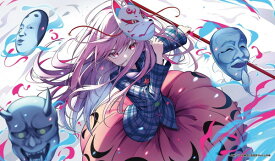 逸遊団 カードゲームプレイマット ☆『こころ/illust：山中梅』★ 【コミックマーケット102/C102】