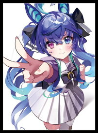 ミッドナイトブルー カードスリーブ ☆『ピースサイン ターボ/Illust：MOKO』★ 【エアコミトレ】