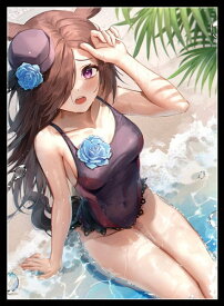 ミッドナイトブルー カードスリーブ ☆『水着ライス/Illust：minttchocok』★ 【エアコミトレ】