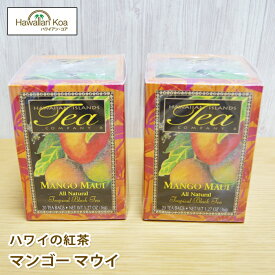 ハワイ 紅茶 ティーバッグ ハワイアンアイランド ハワイの紅茶 マンゴー・マウイ ハーブティー 20ティーバッグ 2箱セット フレーバーティー 紅茶 hawaiian island tea