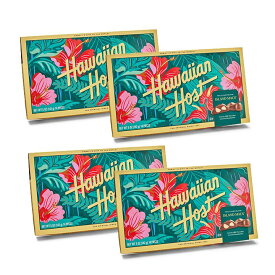 【ハワイアンホースト公式店】ハイビスカス　マカデミアナッツチョコレート5oz(14粒)4箱セット