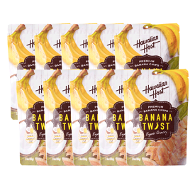 【ハワイアンホースト公式店】バナナツイスト(80g)10袋【セット割引】｜ハワイ　お土産
