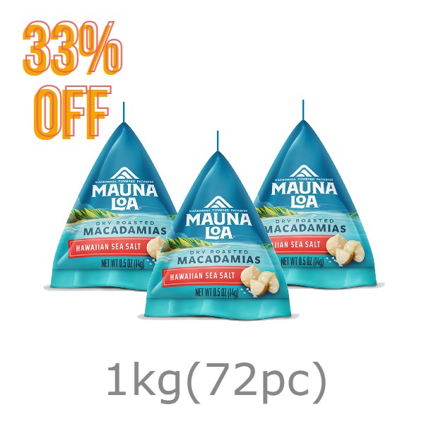 マウナロア ハワイアンシーソルトマカデミアナッツ1kg＜33％割引＞|ハワイ 人気