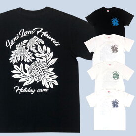 【メール便送料無料】ハワイアンズ オリジナル Tシャツ 半袖 （1着）メンズ ウル ハワイアン 黒 白 モノリス