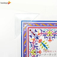 【100枚入り】ポケットシール 三角 コーナータック 2シート入り｜賞状ホルダー アルバム整理 粘着シート…