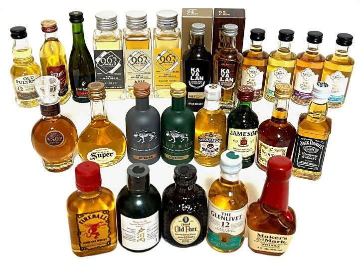 楽天市場】ミニチュアボトル25種 50ml 飲み比べ メーカーズマーク 