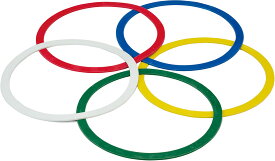 【11/11 2時までMAX1万円OFFクーポン＆Pアップ】 エバニュー Evernew ラバーリング 5色10枚組 マーカー 陸上 学校 体育 運動会 トレーニング グラウンド用品 体操 体つくり レクリエーション レジャー イベント 子供 ETE096