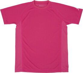 ファイテン PHITEN ラクシャツスポーツ RAKUシャツSPORTS 半袖 無地 Tシャツ ピンク XO メンズ レディース 半袖シャツ スポーツウェア トレーニングウェア JG356107