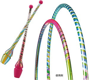 【10/27 10時までMAX1万円OFFクーポン&P5倍】 ササキ SASAKI 新体操 オーロラテープ デコレーションテープ 装飾テープ クラブ フープ スティック カラーチェンジ 輝くテープ 七変化 グッズ 部活 練