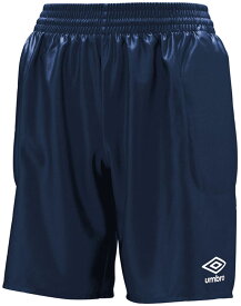 UMBRO アンブロ サッカー GKパンツ 脇パッド付 メンズ ハーフパンツ ショートパンツ ボトムス 吸汗速乾 トレーニング フットボール ゴールキーパー 部活 練習 試合 新入部員 男性 UAS6700GP NVY