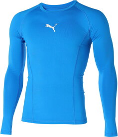 【11/11 2時までMAX1万円OFFクーポン＆Pアップ】 プーマ PUMA サッカー リーガベースレイヤー LIGA BASELAYER クルーネック LS シャツ メンズ 男性 大人 学生 長袖 ロングスリーブ トップス 長袖 インナー ロゴ 658223 02