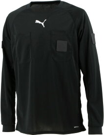 【11/11 2時までMAX1万円OFFクーポン＆Pアップ】 プーマ PUMA サッカー LS レフリーシャツ メンズ レフェリー 審判 ウェア トップス 長袖 クルーネック ワッペン 練習 試合 クラブ 部活動 サークル 紅白戦 ロングスリーブ 705378 01