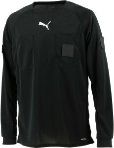【10/30はポイント10倍】 プーマ PUMA サッカー LS レフリーシャツ メンズ レフェリー 審判 ウェア トップス 長袖 クルーネック ワッペン 練習 試合 クラブ 部活動 サークル 紅白戦 ロングスリー