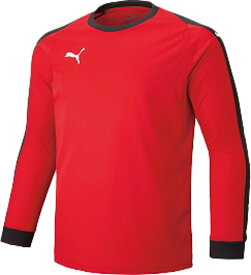 【マラソン中 エントリーでポイント10倍！】 プーマ PUMA サッカー LIGA GK シャツ パッドツキ フットサル キーパーシャツ トップス ウエア ゴールキーパー 吸水速乾 ドライ ロゴ 部活 クラブ活動 サークル 着替え 729965 01