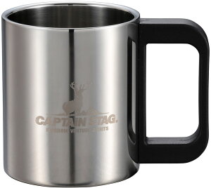 【10/30はポイント10倍】 キャプテンスタッグ CAPTAIN STAG アウトドア NEWマレー ダブルステンマグカップ250ml マグカップ カップ マグ 中空二重構造 キャンプ BBQ バーベキュー 食器 UH2008