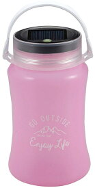 【11/14 10時からMAX1万円OFFクーポン＆Pアップ】 キャプテンスタッグ CAPTAIN STAG アウトドア フローティングLEDランタン typeII ソーラー&USB充電式 ピンク UK-4046 UK4046