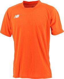【11/11 2時までMAX1万円OFFクーポン＆Pアップ】 ニューバランス New Balance サッカー ゲームシャツ メンズ トップス 半袖 フットボール ユニフォーム ワンポイントロゴ シンプル 試合 練習 トレーニング フィットネス 部活 クラブ チーム 男性 JMTF0486 ORG