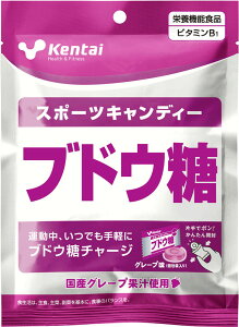 【10/30はポイント10倍】 ケンタイ Kentai スポーツキャンディー 12袋セット ブドウ糖 グレープ味 72g ビタミンB1 エネルギー補給 トレーニング フィットネス 飴 栄養補給 熱中症対策 運動 K8413