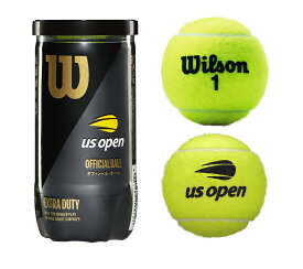 【11/11 2時までMAX1万円OFFクーポン＆Pアップ】 ウイルソン Wilson テニス USオープン・エクストラ・デューティ US OPEN EXTRA DUTY テニスボール 硬式 1缶2球入り ITF公認 USTA公認 JTA公認 部活 試合 WRT1000J