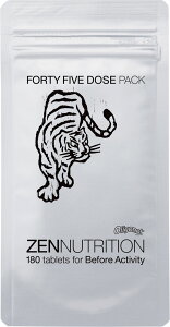 【10/27 10時までMAX1万円OFFクーポン&P5倍】 ゼンニュートリション ZEN NUTRITION BEFORE トラ 持久系 180粒 約45〜60回分 アミノ酸 天然 ローヤルゼリー エネルギー 栄養食 180257