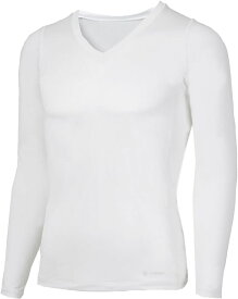 【5/27 2時までMAX1,800円OFFクーポン＆Pアップ】 C3fit シースリーフィット クーリング Vネック ロングスリーブ メンズ Cooling V－neck Long Sleeves 長袖 インナー アンダーウェア ひんやり感 涼感 冷感 GC62111 W