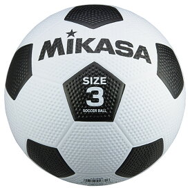 【11/11 2時までMAX1万円OFFクーポン＆P15倍】 ミカサ MIKASA サッカー ジュニアゴムサッカーボール 3号 ホワイト×ブラック さっかーぼーる こども 子供 子ども 小学生 練習 筋トレ トレーニング キッズ レクリエーション F3WBK