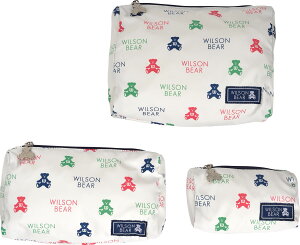 �y4/30���� �|�C���g12�{�z �E�C���\�� Wilson �e�j�X ONE BEAR COSMETIC BAG WR80154030